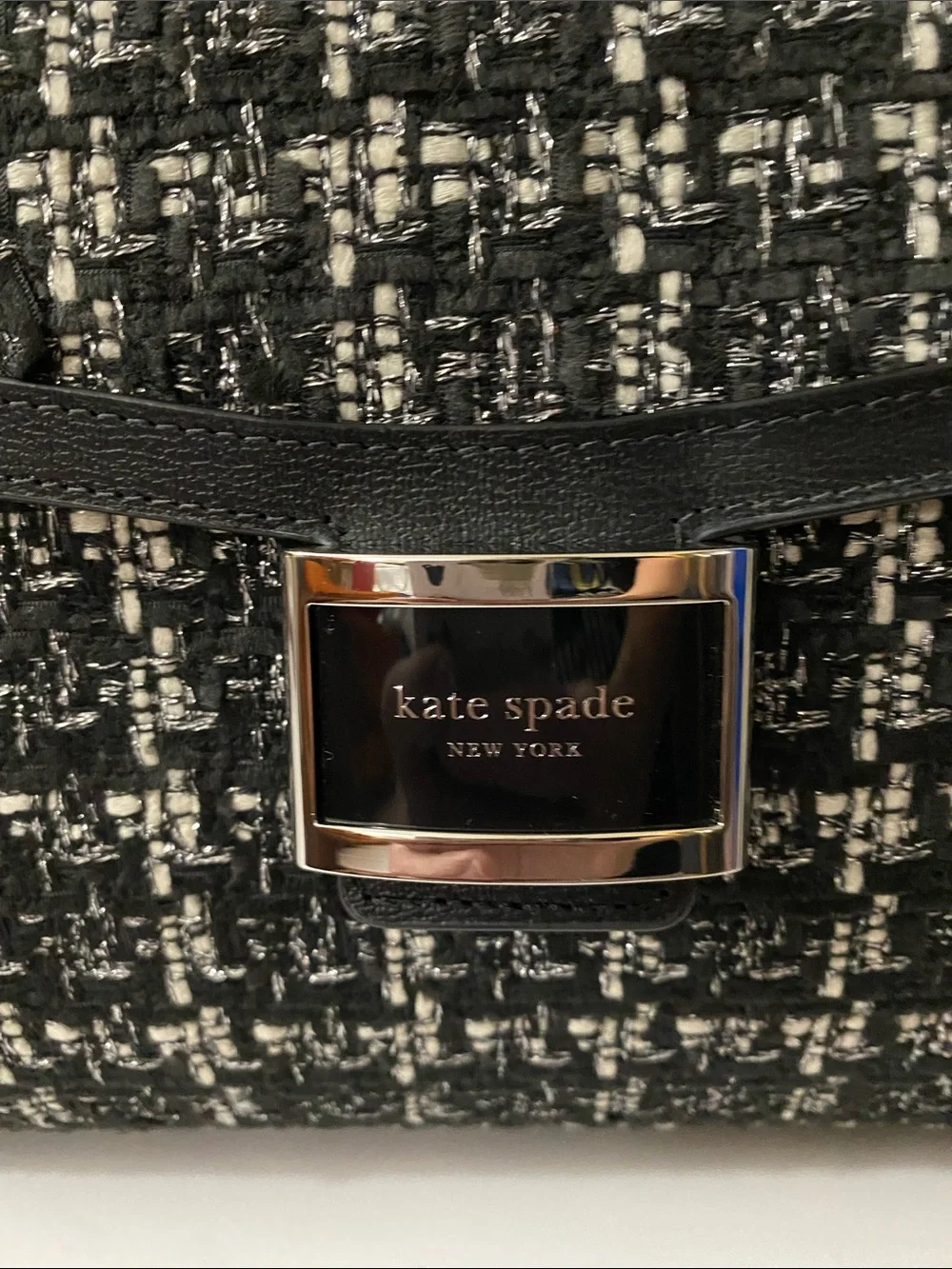 Kate Spade Katy Tweed Medium Top Handle Satchel NWT